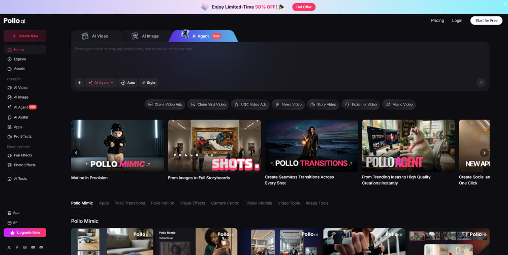 Pollo AI — Best for UGC Video Generation & Editing