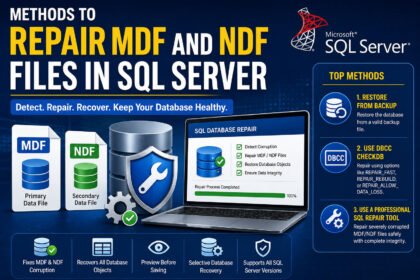 Methods to repair MDF and NDF files in SQL Server